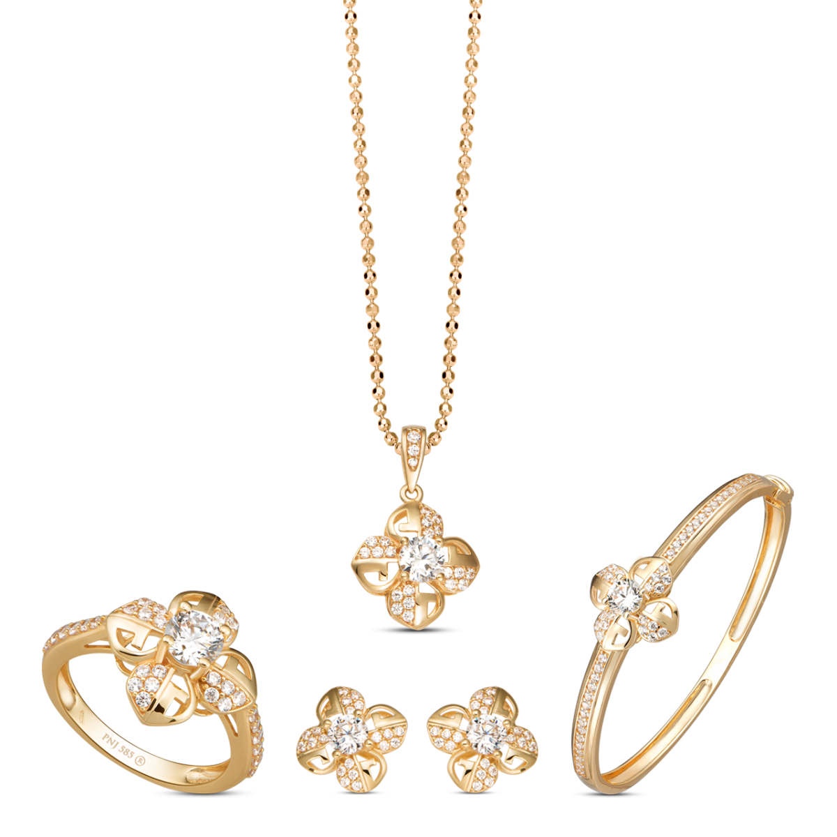 Bộ trang sức kim cương đẹp