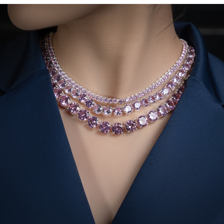 Dây chuyền Tennis Hồng