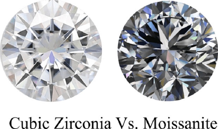 Kim cương moissanite và đá CZ