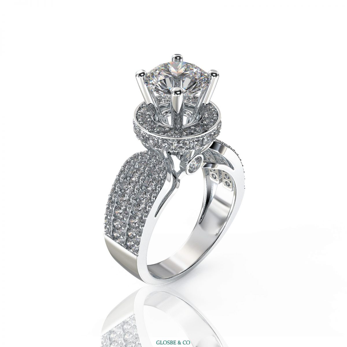 Nhẫn kim cương Moissanite Glosbe & Co