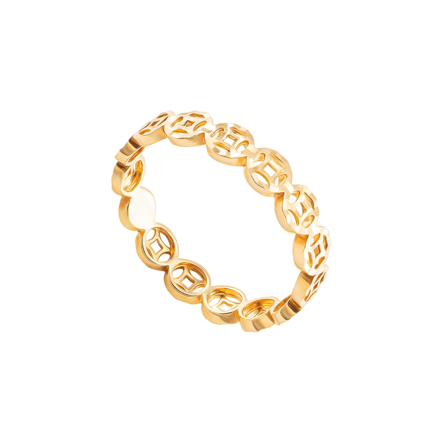 Nhẫn kim tiền trơn