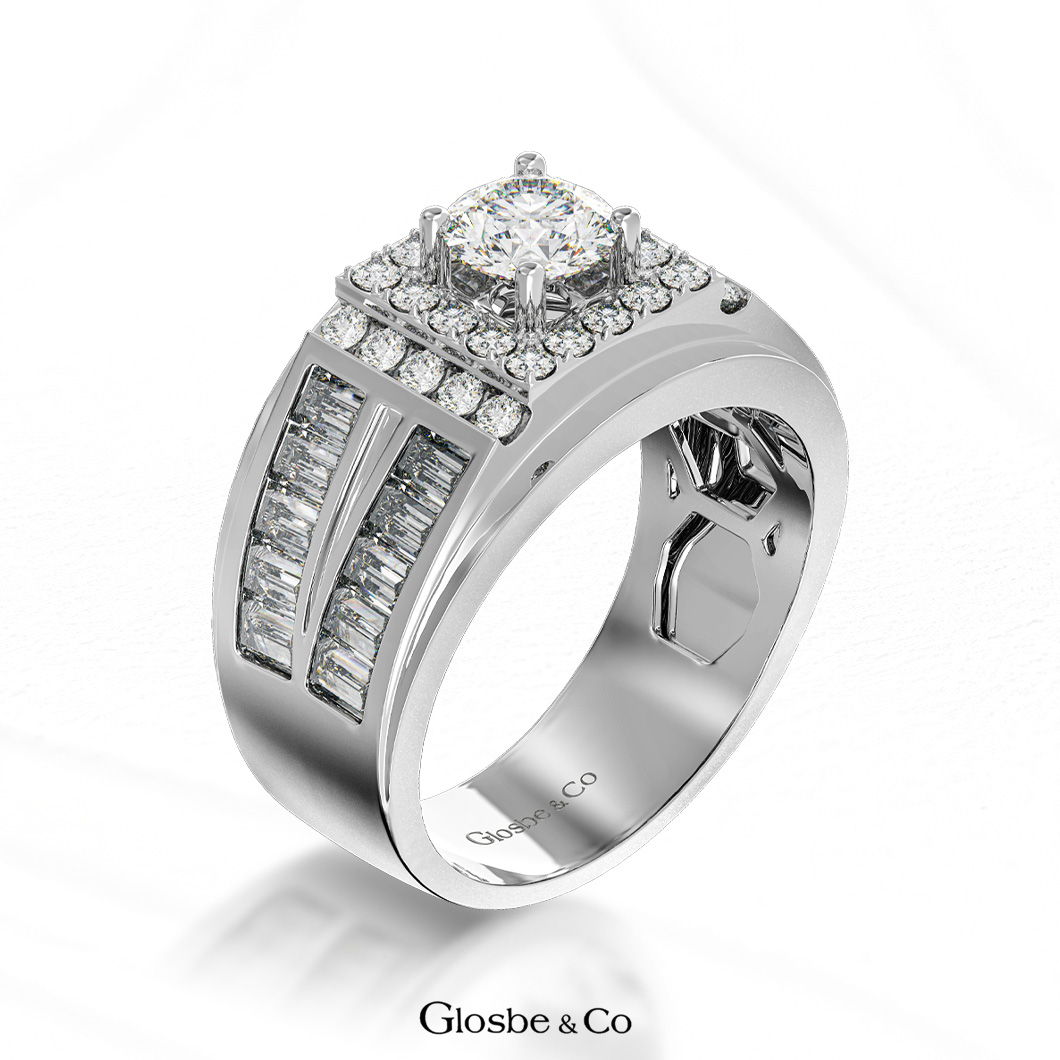 Nhẫn nam moissanite