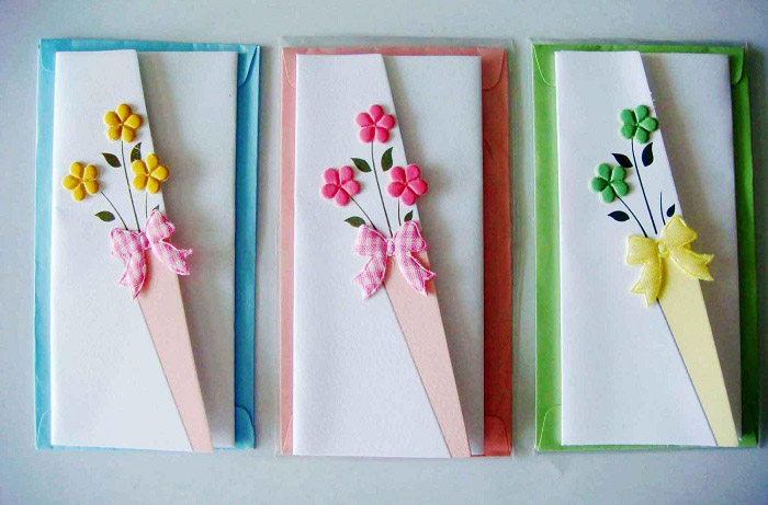 Hoa tươi và thiệp handmade