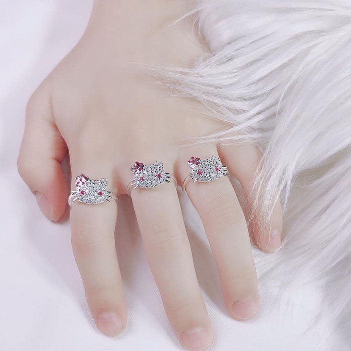 Nhẫn bạc cho bé - quà tặng noel cho bé gái