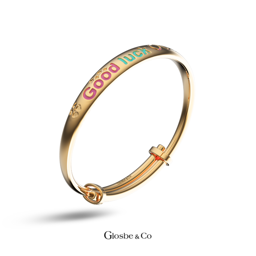 Vòng Bạc Cho Bé - Bạc Nguyên Chất Good Luck Bé Yêu