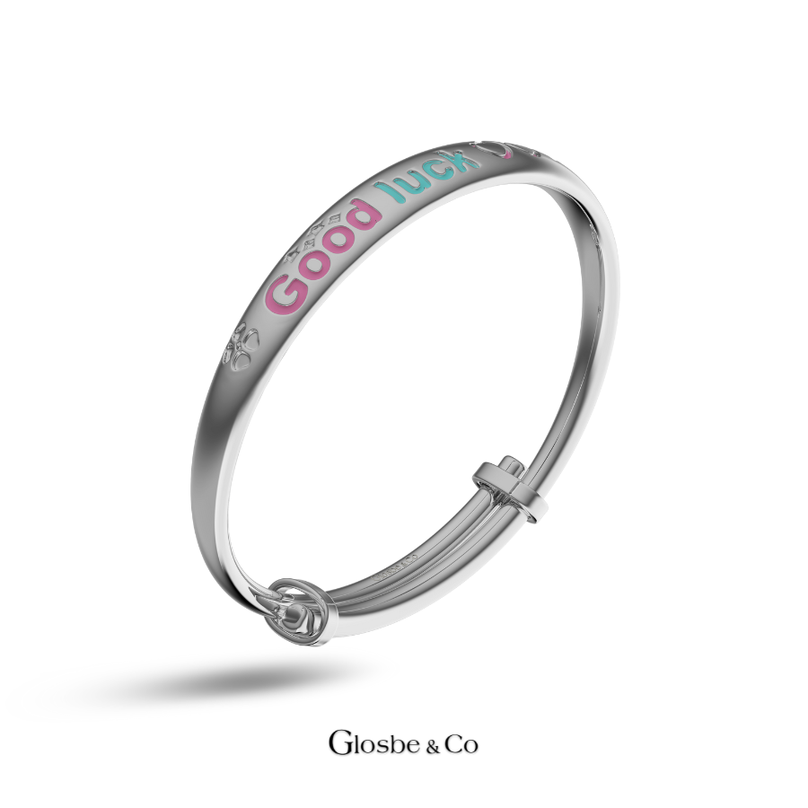 Vòng Bạc Cho Bé - Bạc Nguyên Chất Good Luck Bé Yêu