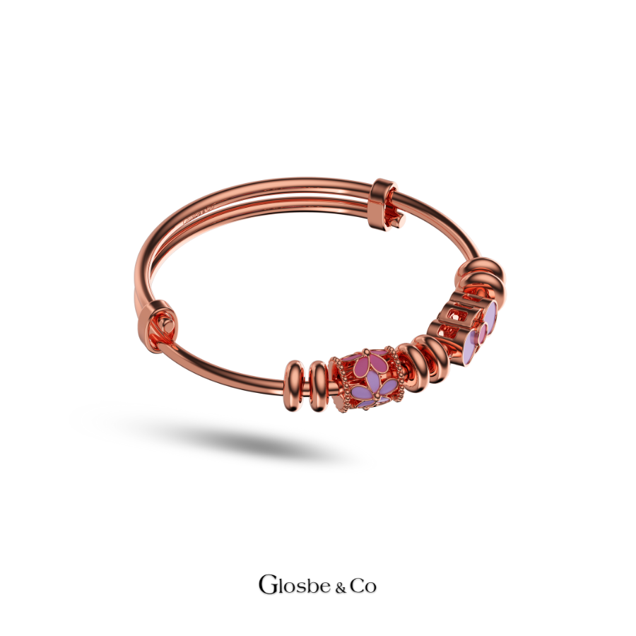 Vòng Bạc Cho Bé - Bạc Nguyên Chất Hoa Nơ Xinh Xắn