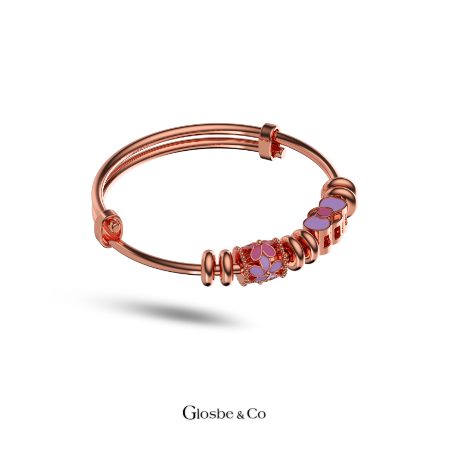 Vòng Bạc Cho Bé - Bạc Nguyên Chất Hoa Nơ Xinh Xắn