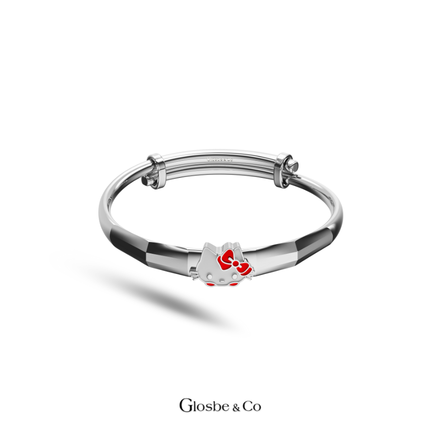 Vòng Bạc Nguyên Chất Hello Kitty Dễ Thương Cho Bé