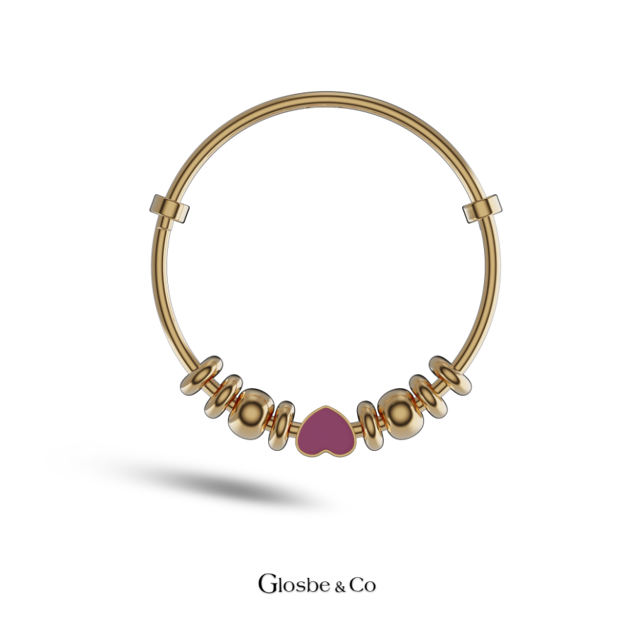 Vòng Bạc Trái Tim Cho Bé - Bạc Nguyên Chất 9999