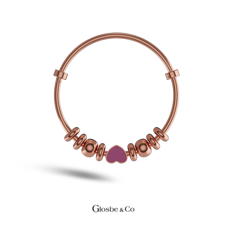 Vòng Bạc Trái Tim Cho Bé - Bạc Nguyên Chất 9999