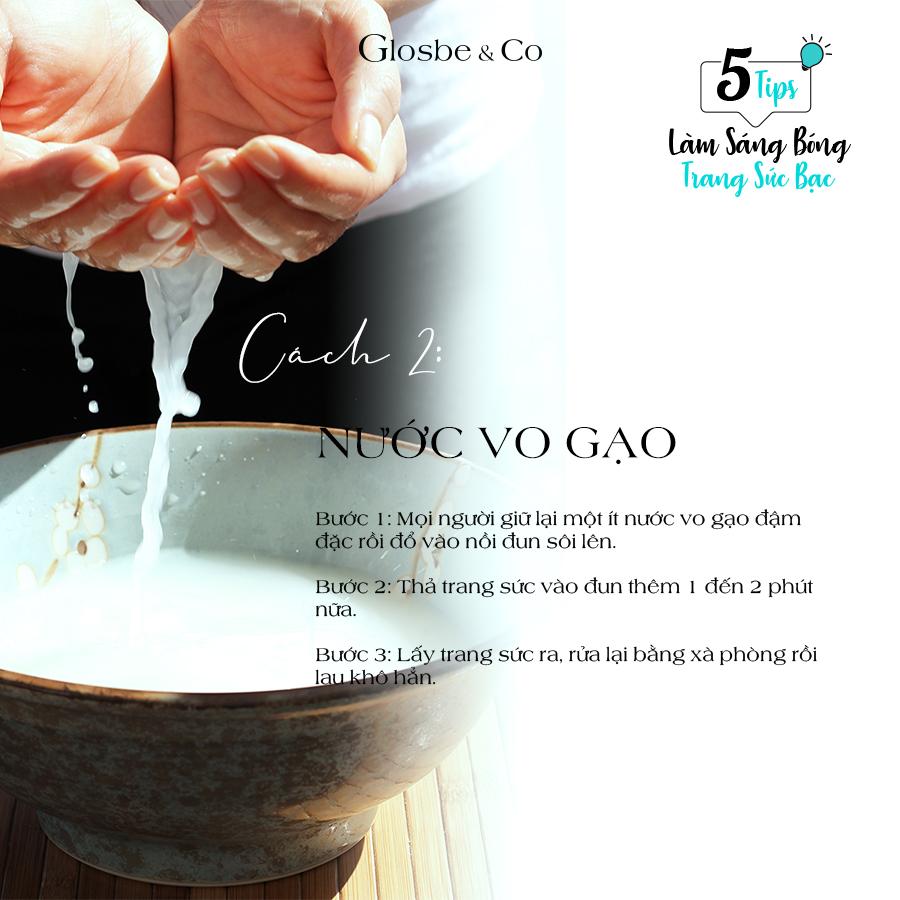 Làm sáng trang sức bạc bằng nước vo gạo