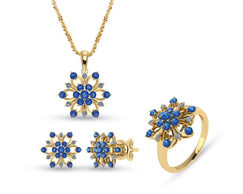 Bộ trang sức vàng 18k PNJ