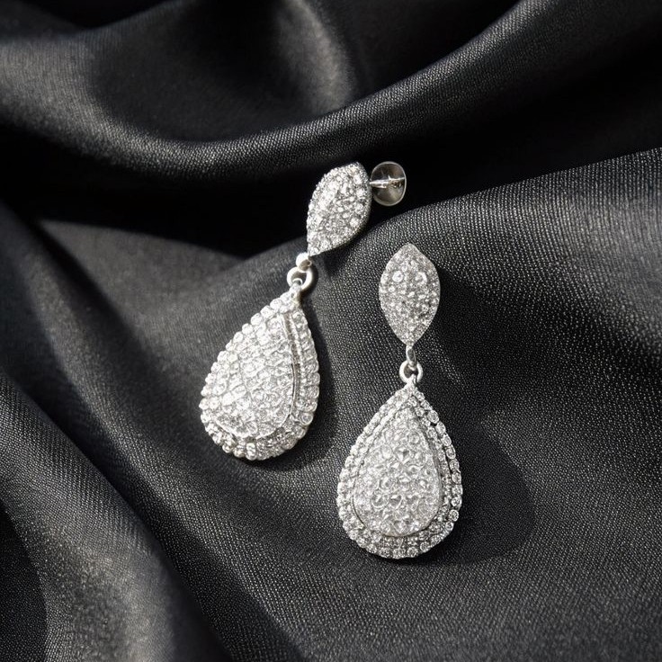 Bông Tai Kim Cương Thiên Nhiên