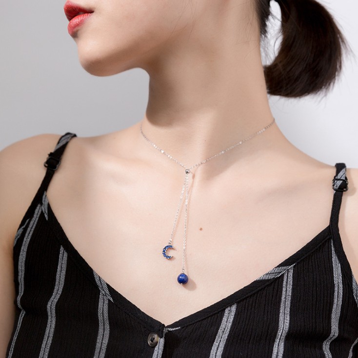 Dây chuyền trăng khuyết cho nữ cung Bảo Bình