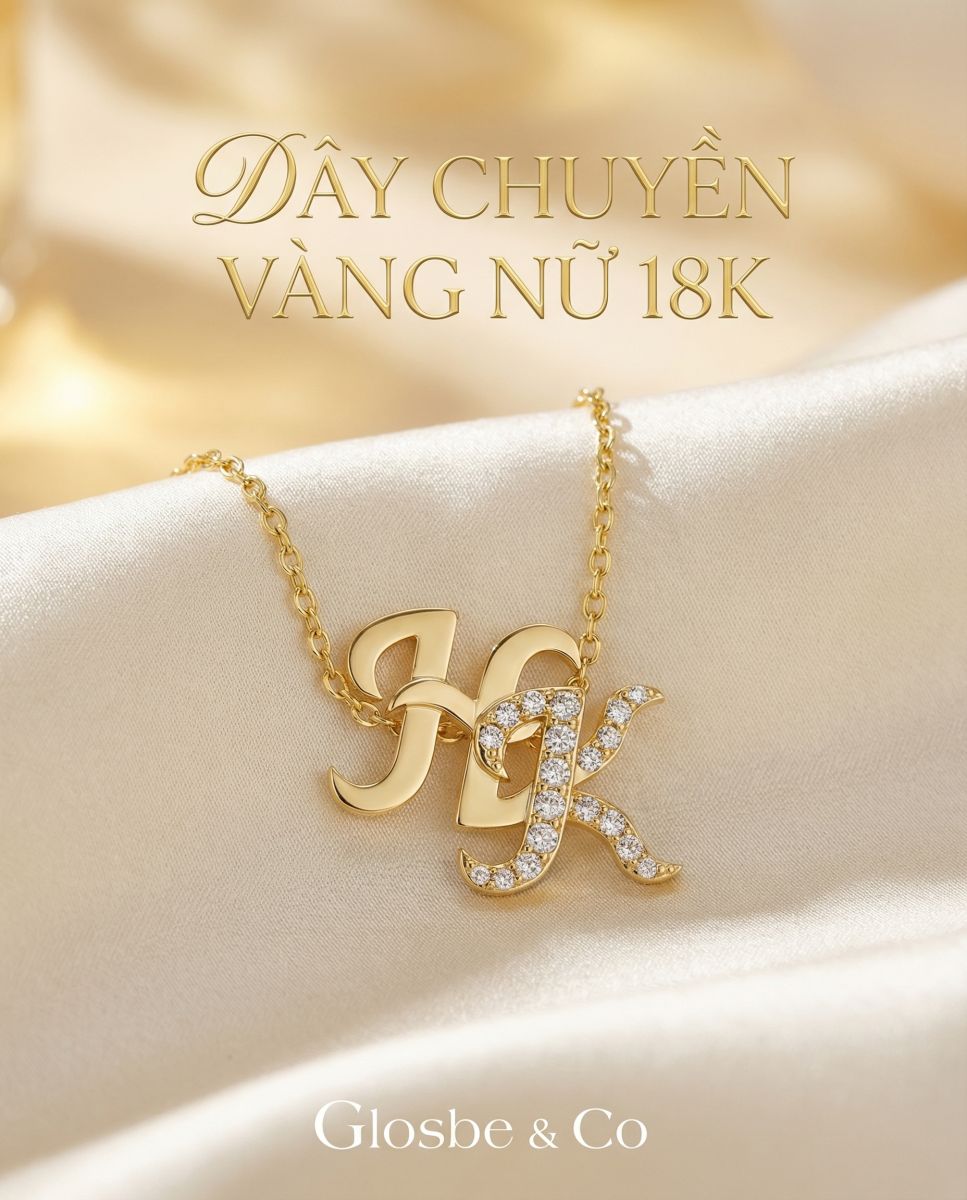 Dây Chuyền Vàng Nữ 18k 1 Chỉ