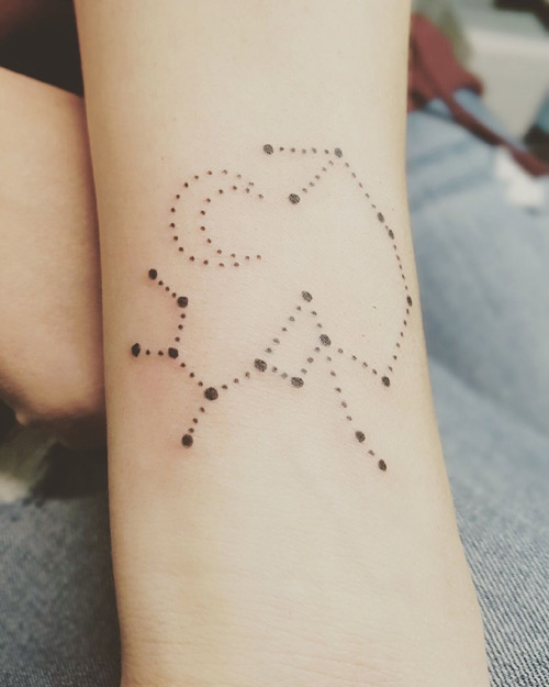 Hình xăm cung Nhân Mã