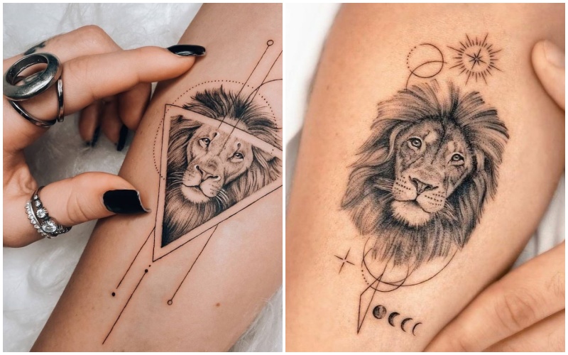 Hình xăm cung Sư Tử