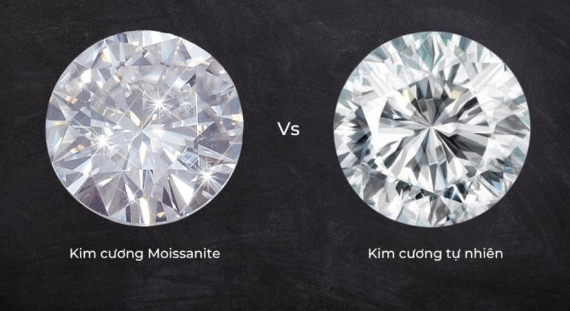 So sánh kim cương thiên nhiên với Moissanite và kim cương nhân tạo