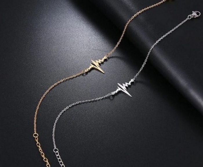 Lắc chân bạc nữ tphcm hình nhịp tim