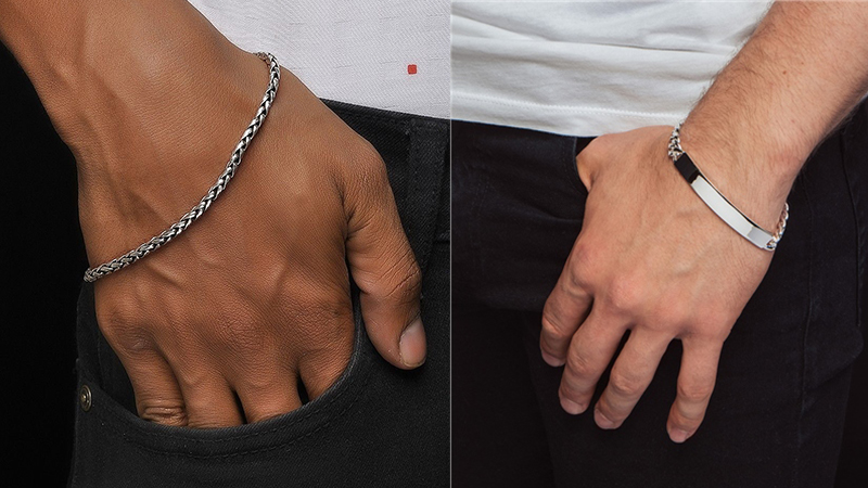 Lắc tay bạc nam Glosbe & Co