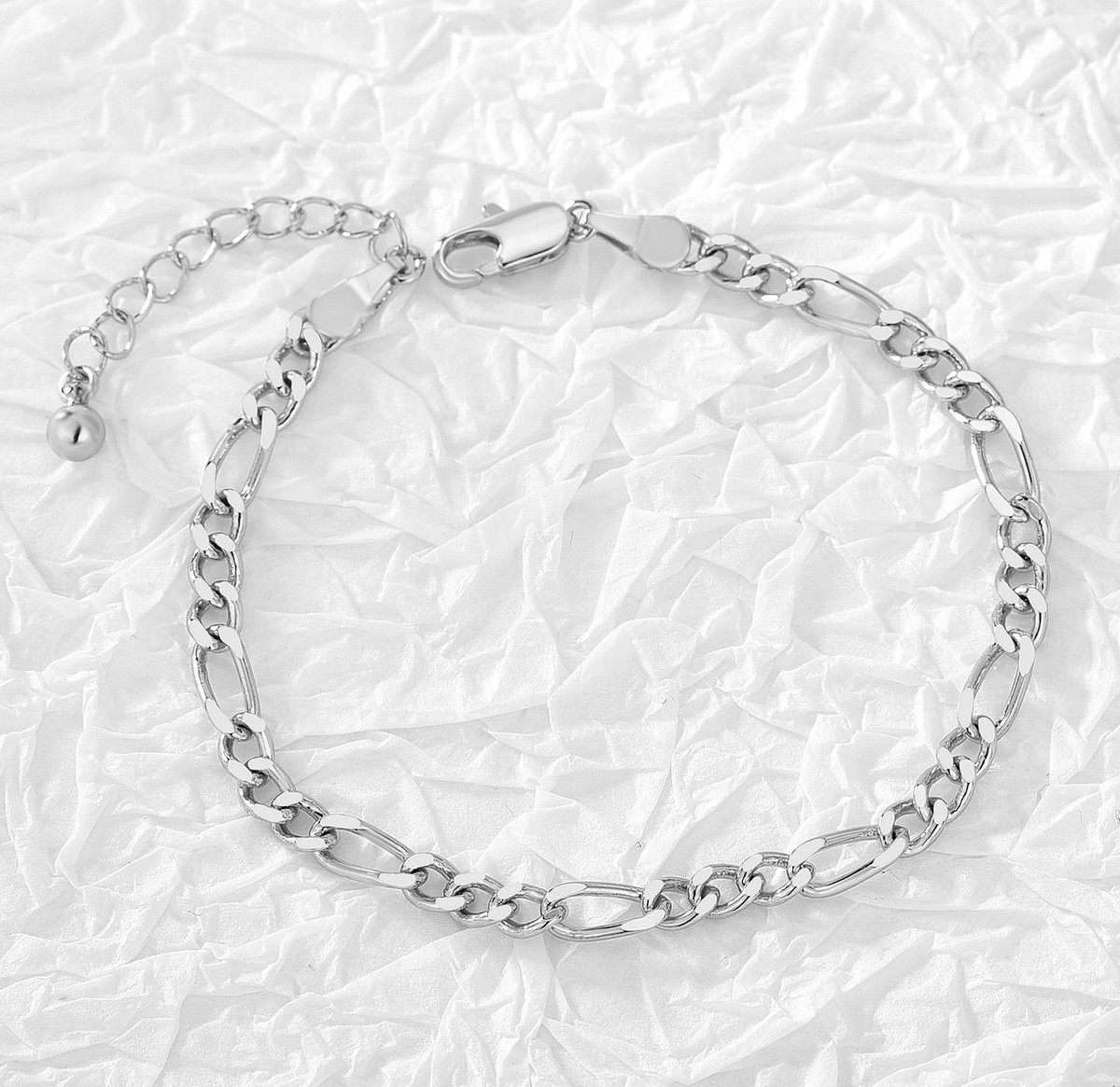 Lắc tay bạc nữ Xích Móc Xích Khóa Lớn