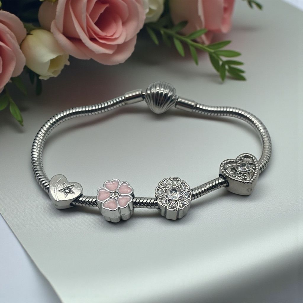 Lắc tay bạc nữ Charm