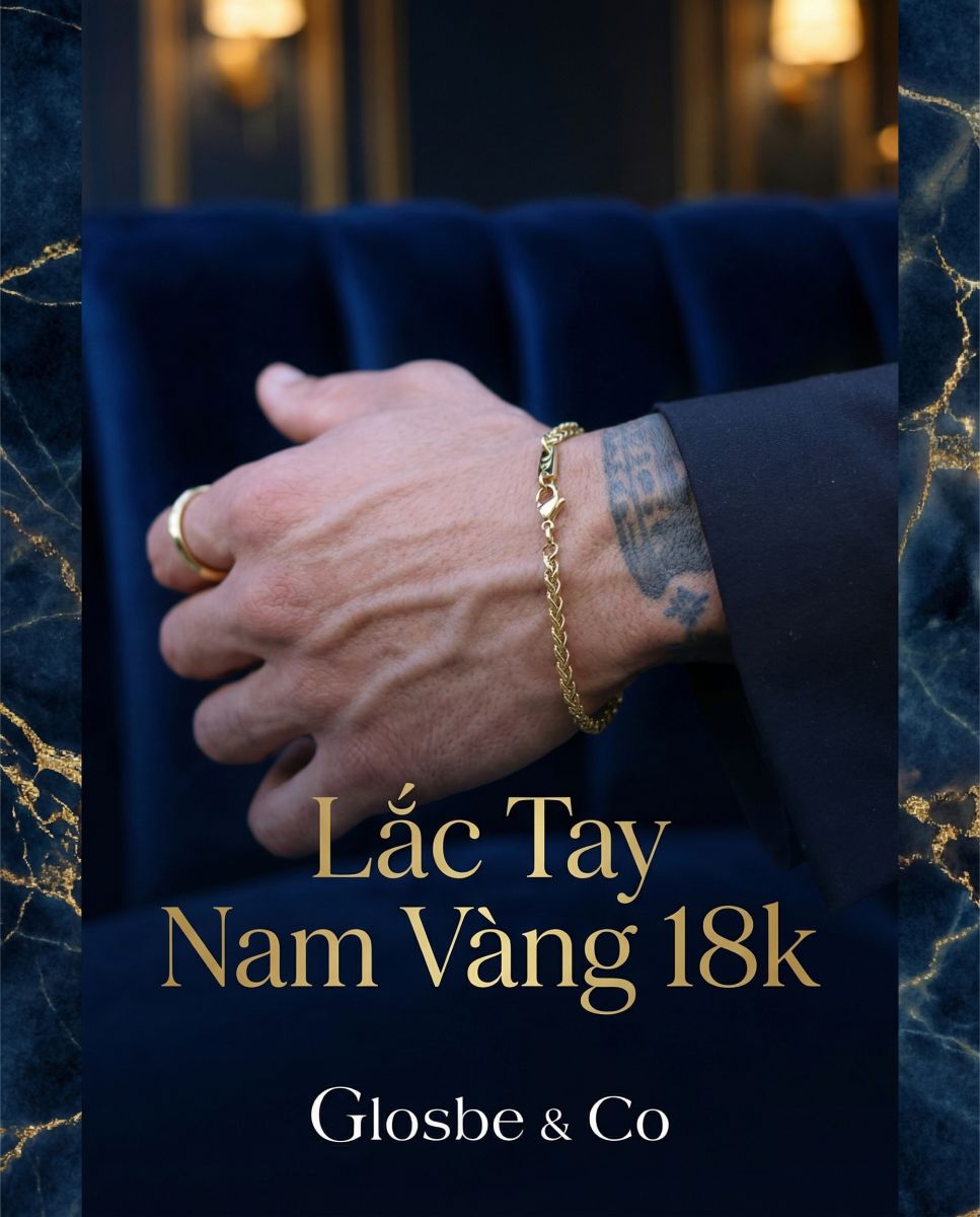 Lắc Tay Nam Vàng 18k 2 Chỉ