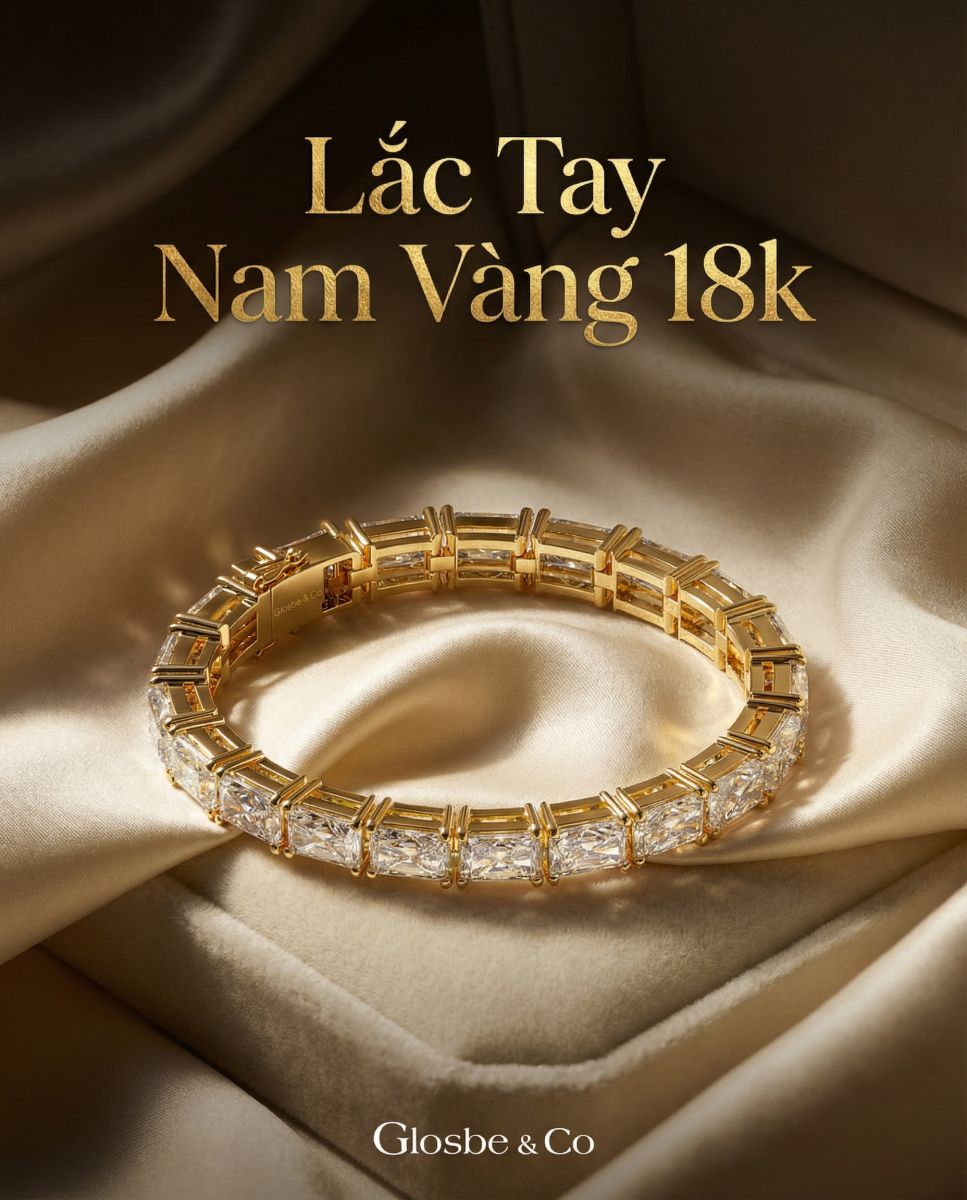 Lắc Tay Nam Vàng 18k 2 Chỉ