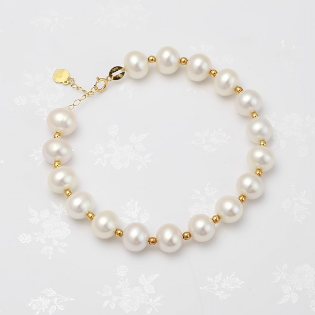 Lắc tay vàng 18k ngọc trai