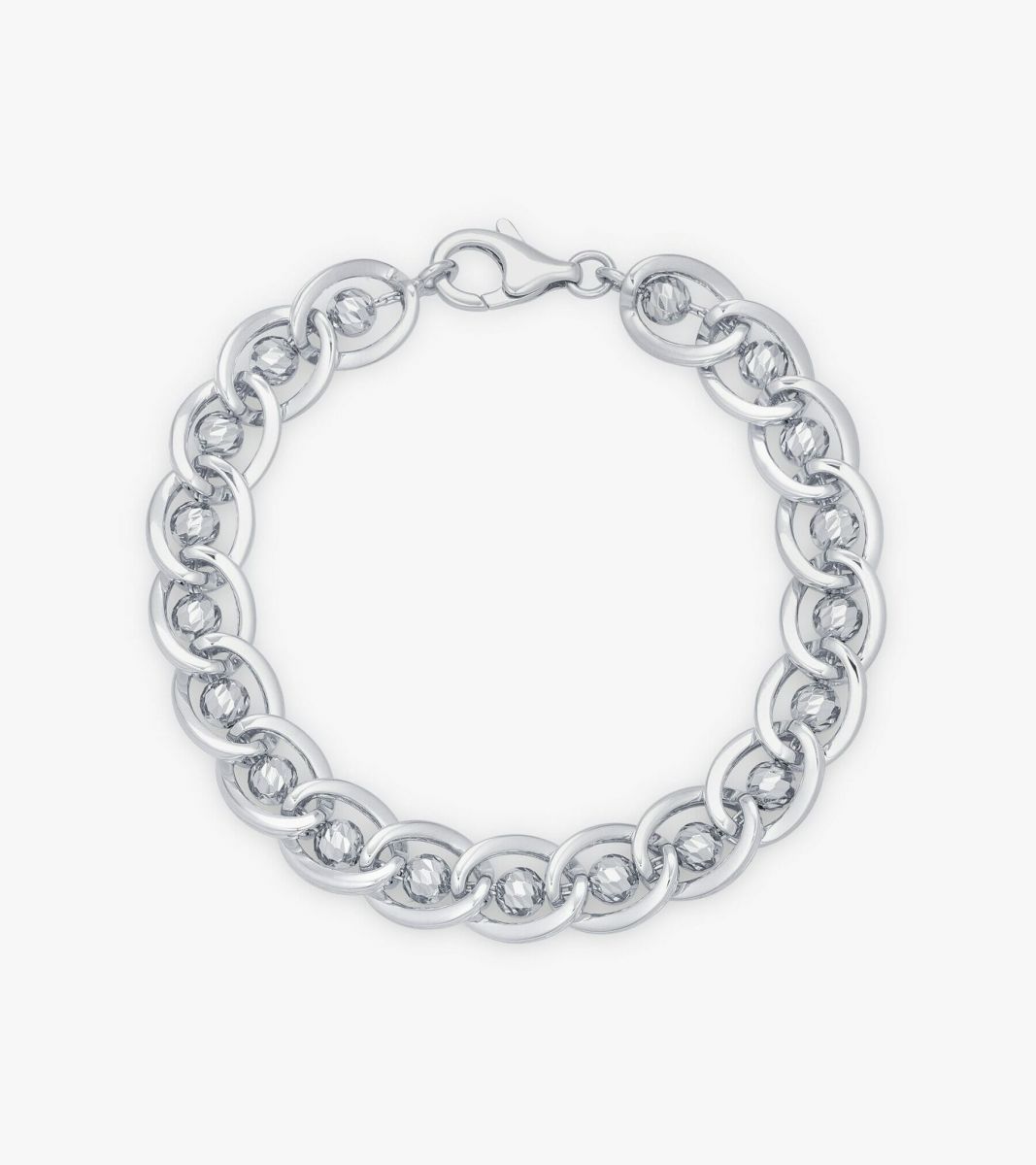 Lắc Tay Vàng Trắng Nam 18k