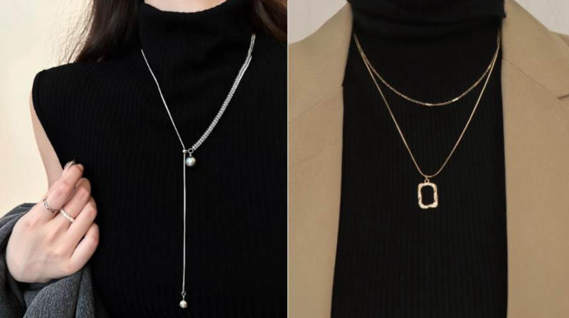 Mặt kim cương phù hợp với áo cao cổ