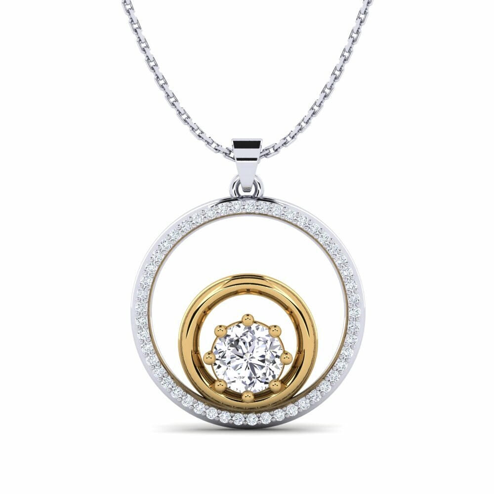 Mặt kim cương đơn đẹp cho dây chuyền