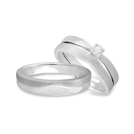 Nhẫn cưới bạch kim