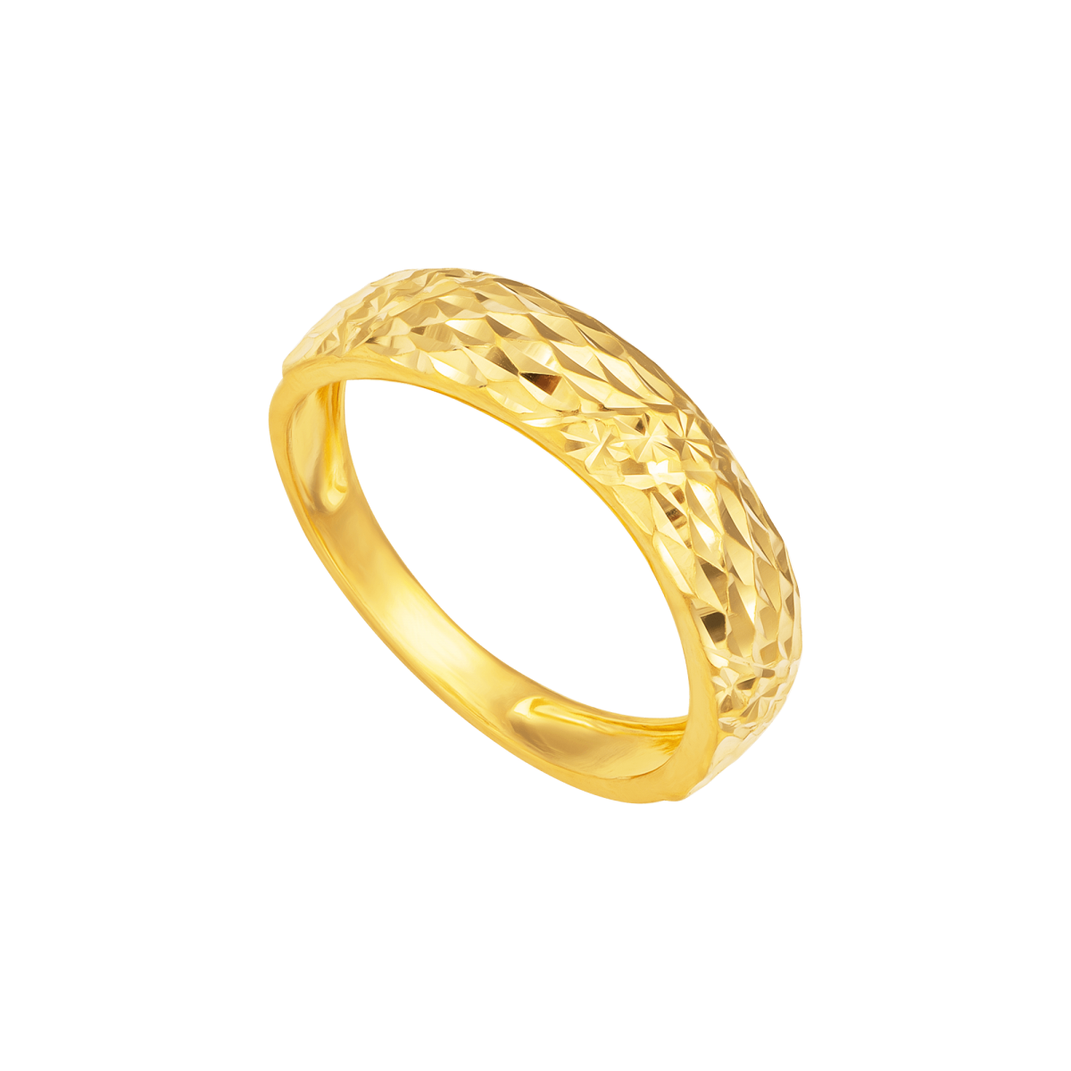 Nhẫn nam vàng 18k họa tiết khắc chìm