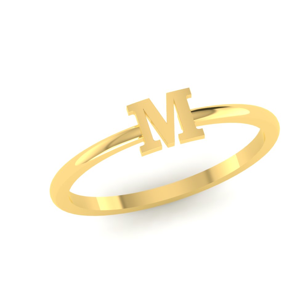 Nhẫn vàng nữ biểu tượng chữ cái