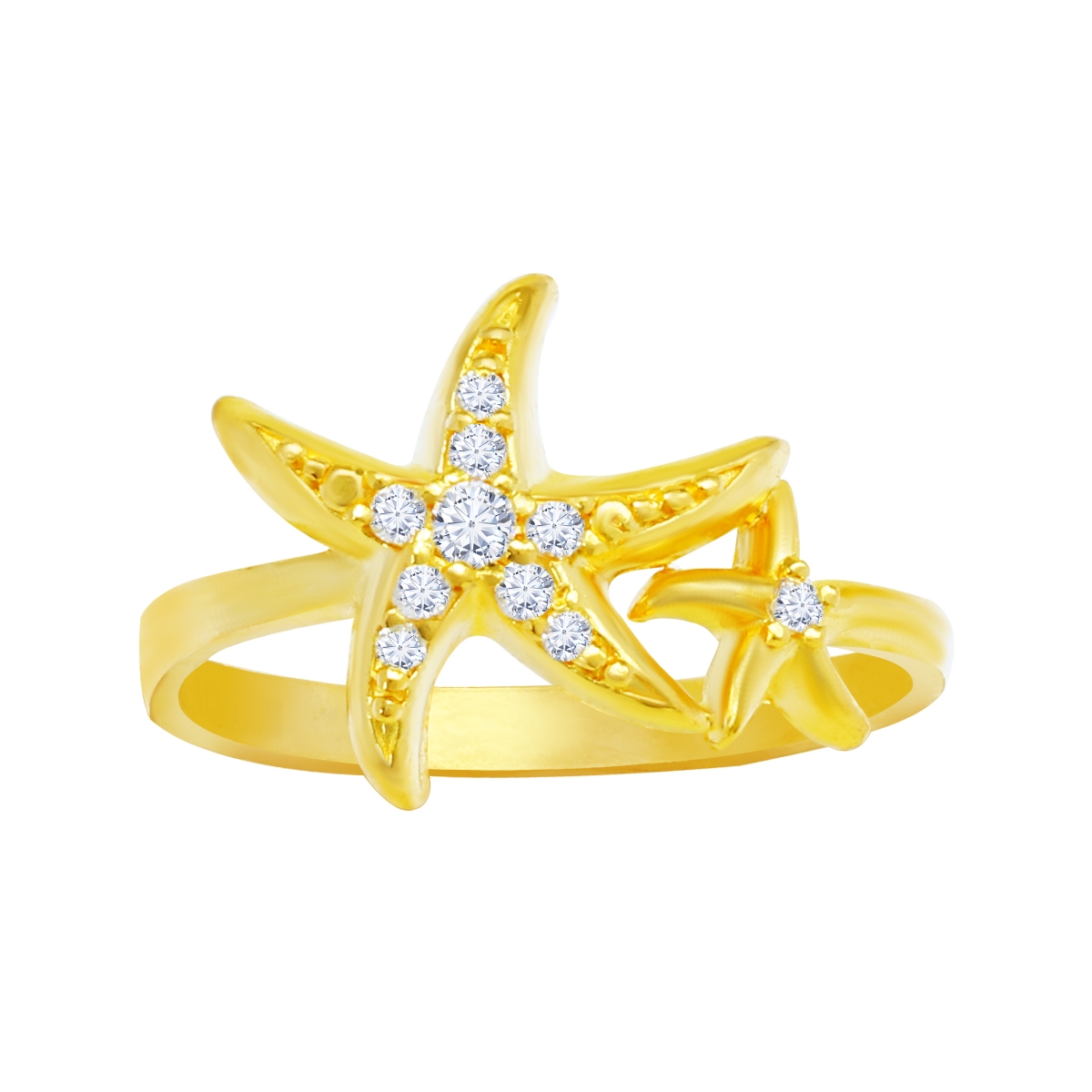 Nhẫn vàng Tây hình sao biển