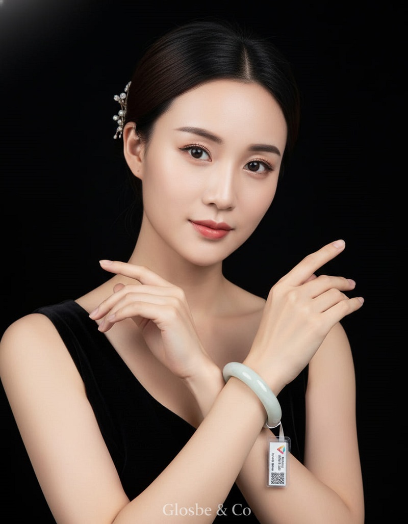 Mua trang sức vòng phỉ thuý trắng cao cấp tại Glosbe & Co