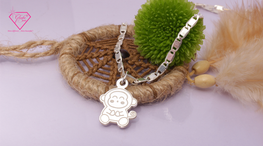 Dây Chuyền Bạc Cho Bé Gái Design Monkey