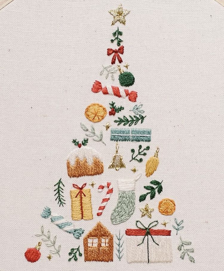 Quà Giáng Sinh Thêu Tay Nhỏ Xinh