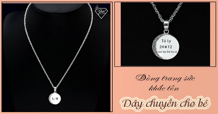Dây chuyền bạc nguyên chất cho bé gái