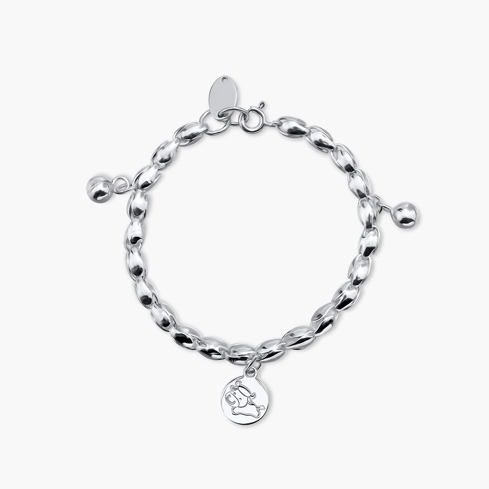 Lắc chân cho bé đầy tháng, lắc chân cho bé gái mẫu mã charm trâu cực đáng yêu