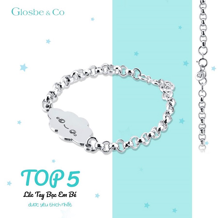 Lắc bạc khắc tên cho bé trai theo yêu cầu