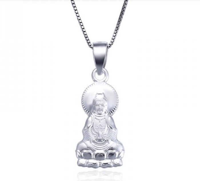 Thiết kế dây + mặt dây chuyền bạc cho bé trai ấn tượng