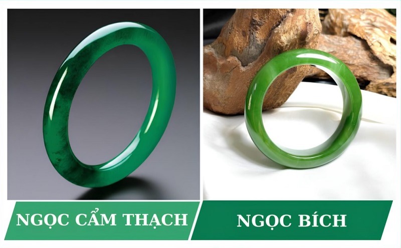 Phân biệt vòng ngọc cẩm thạch và phỉ thuý