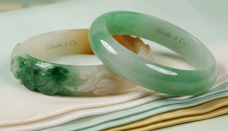 Vòng cẩm thạch bản hẹ cho phụ nữ hiện đại