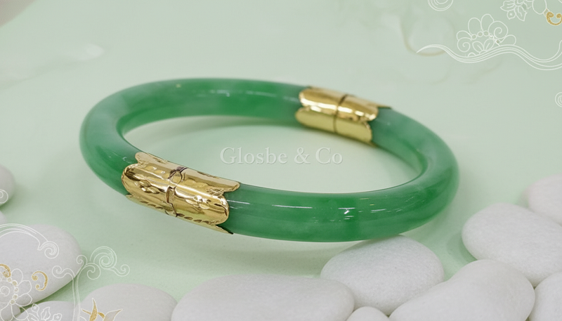 Vòng đá cẩm thạch bọc vàng 18K đẳng cấp quý tộc