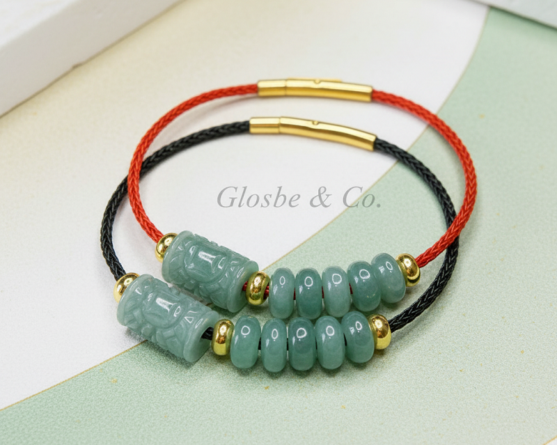 Vòng lu thống phỉ thúy mệnh Thủy giúp khơi thông tài vận và sự nghiệp.